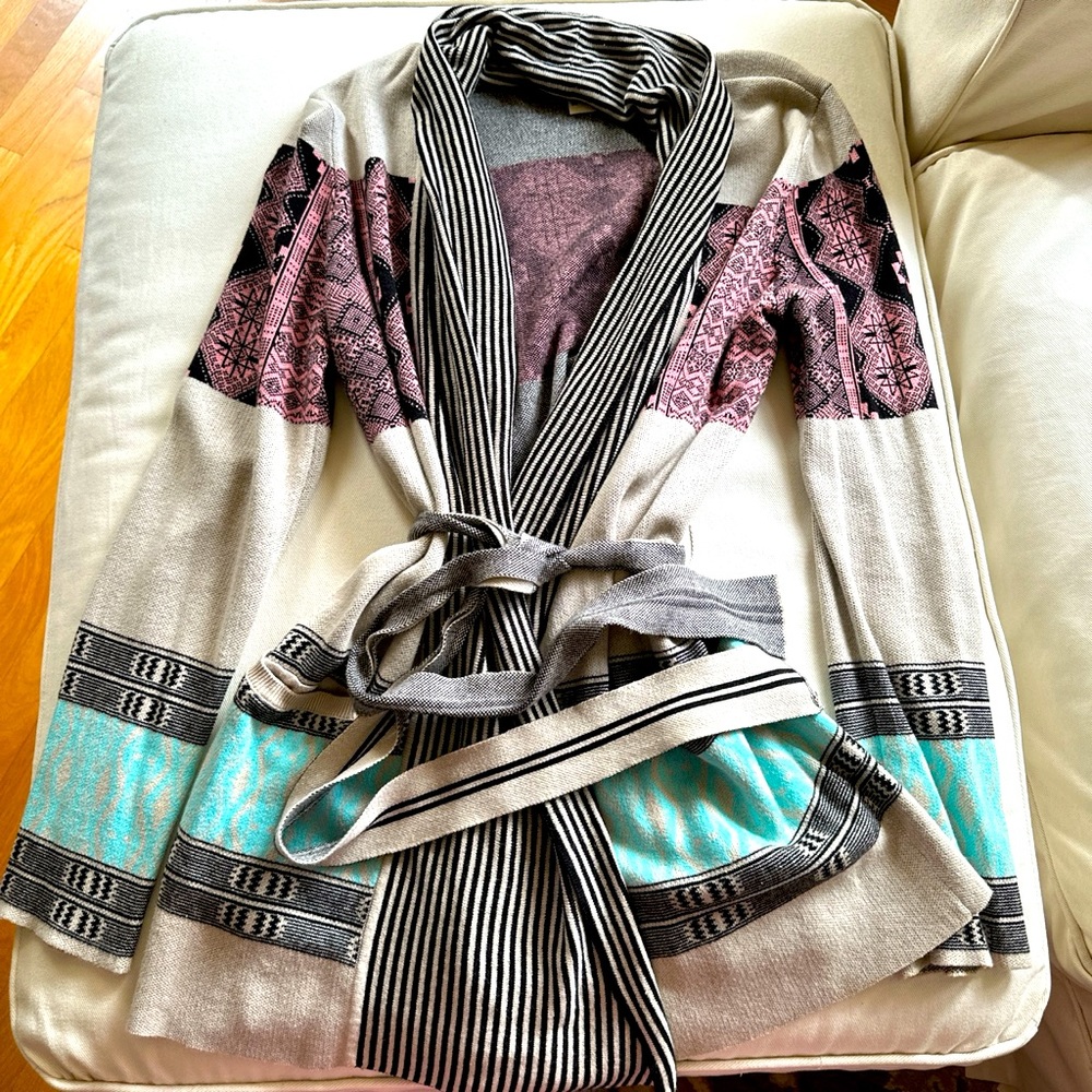 Anthropologie Colorful Cardigan